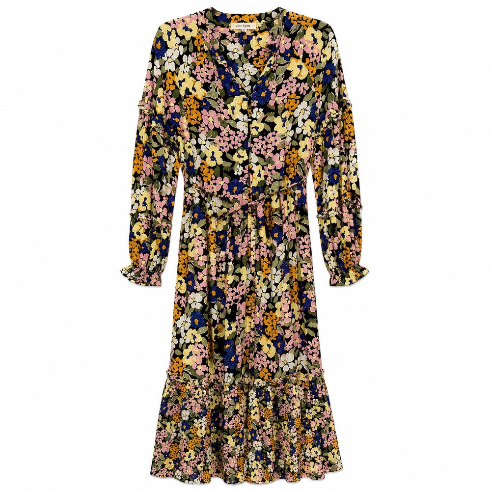 Fat Face Cottagecore Floral Boho Maxi Dress Womens US 10 Euro Summer Prairecore